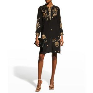 Johnny Was Phiona Henley Shirt Tunic Dress